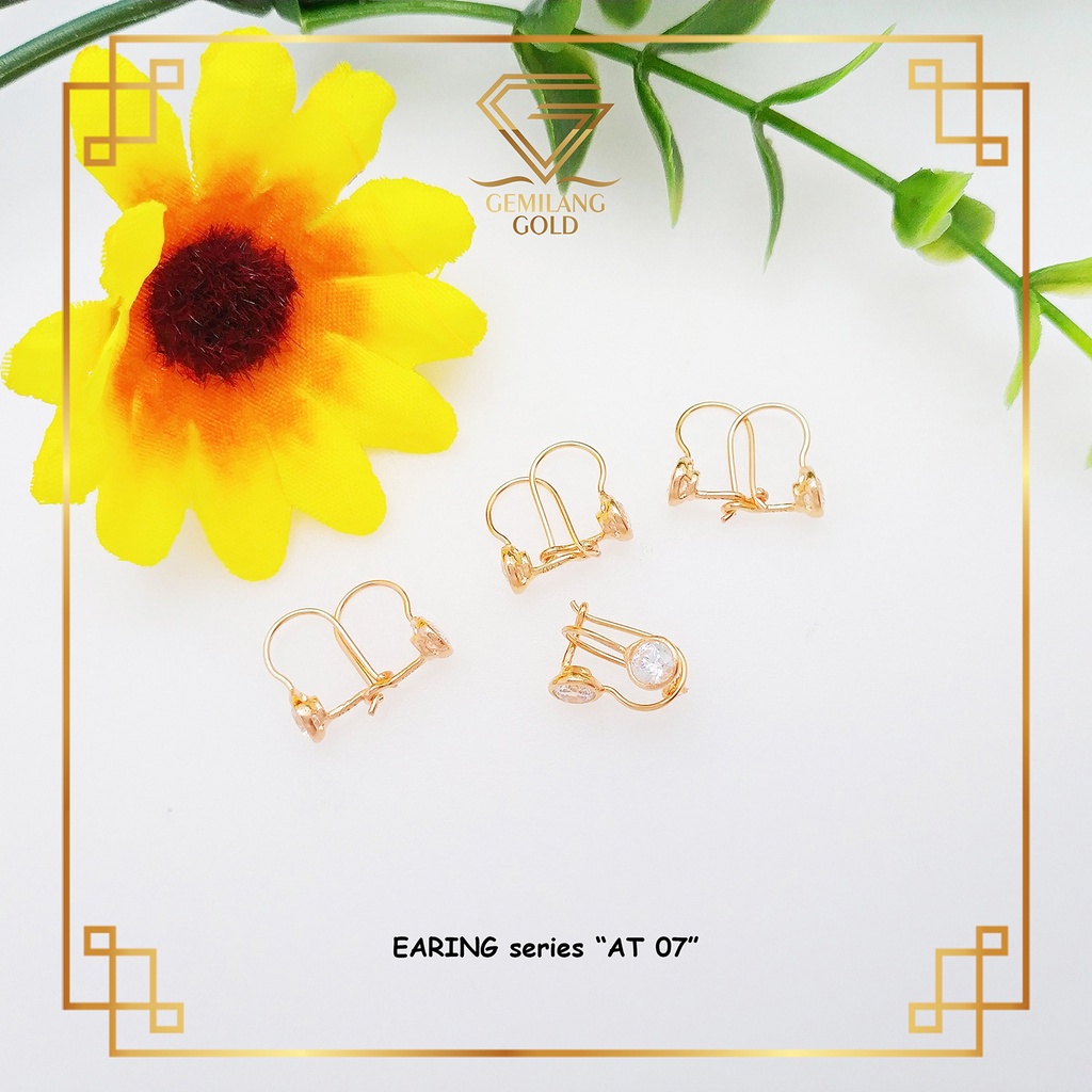 ANTING EMAS BAYI MURAH DESI LUCU & UNIK ANTING ANAK SIMPLE KADAR 300(6K) & 375(8K) ANTING UNIK (AT 0
