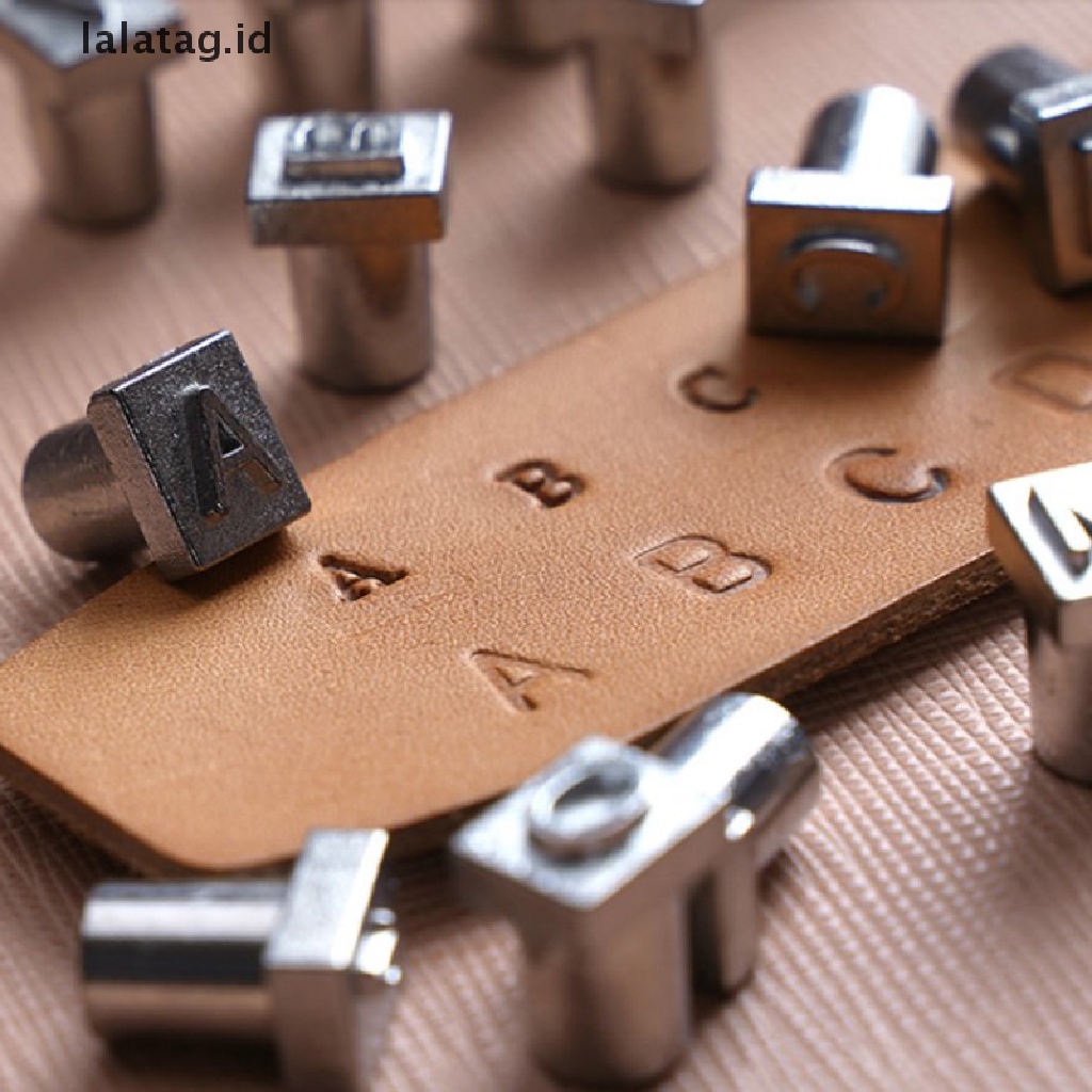 [lalatag] 36pcs Steel Alphabet letter Number Leather Stamp Punch Set Kerajinan Kulit [ID]