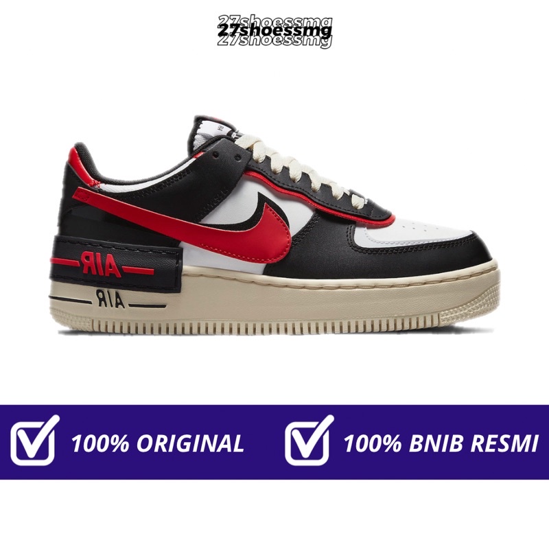 Nike Air Force 1 Shadow University Red 100% Original Resmi Nike