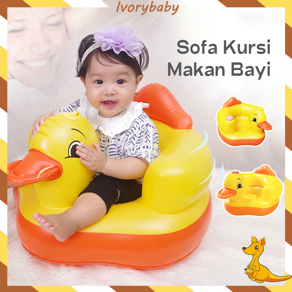 Ivorybaby Sofa kursi makan bayi belajar duduk balon baby chair Musik kursi duduk bebek sofa bayi