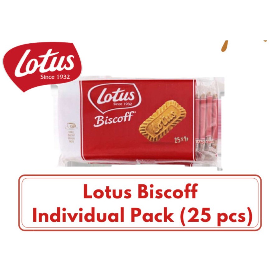 Lotus Biscoff Individual Pack 156 Gram Isi 25 pcs Caramelized Biscuit