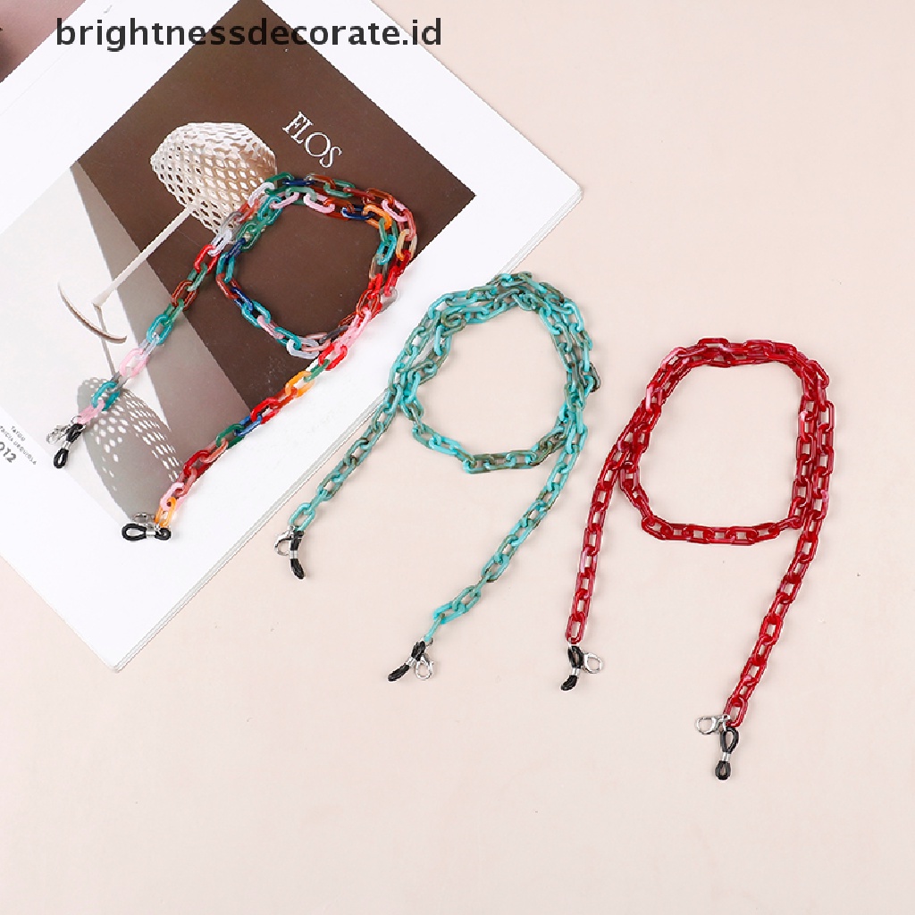 [Birth] 1pc Rantai Kacamata Akrilik Wanita Anti Slip Eyewears Sunglasses Rope Neck Lanyard [ID]