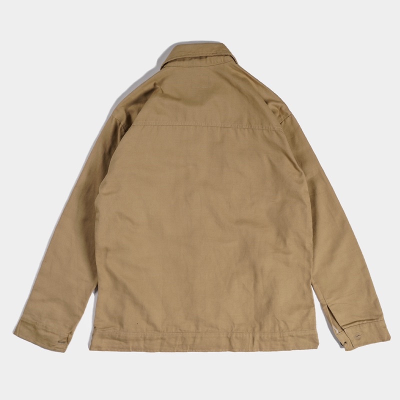 [N01103] Jaket Kanvas Motif Distro Twill Tebal