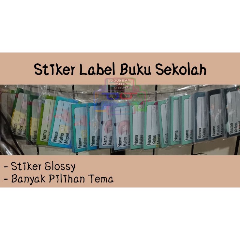 

Stiker Label Buku Sekolah