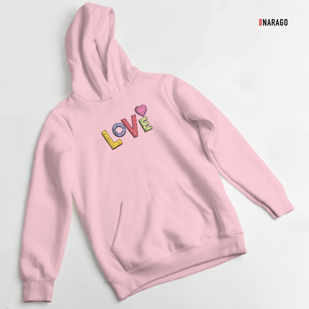 Nara.Grosir - Hoodie Jumper Love l Sweater Hodie Unisex