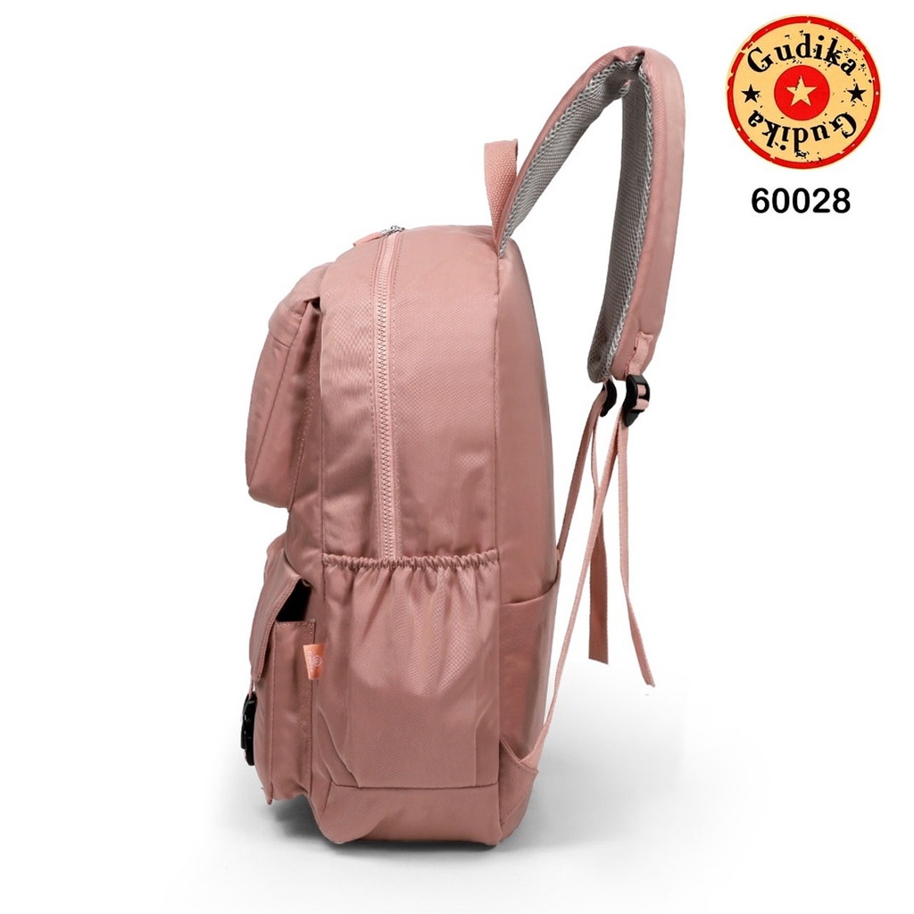 Emily Backpack GUDIKA 60028 Original - Backpack Pria / Backpack Wanita Laptop Bahan Waterproof Kekinian Import Korea - Tas Leptop Tas Ransel Sekolah Kuliah Kerja Anti Air