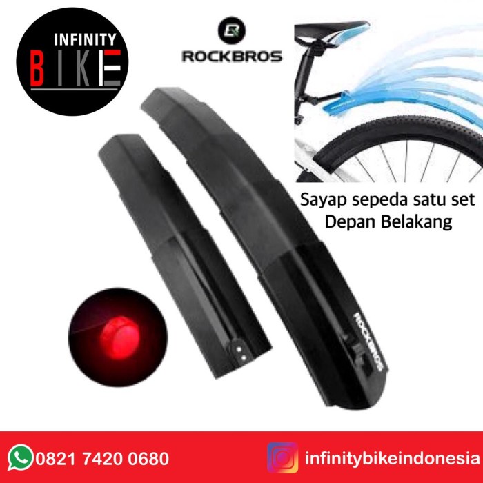Slebor Sayap Sepeda Lipat Mtb Rockbros Dnb 1001Bk Spakbor Fender Bike