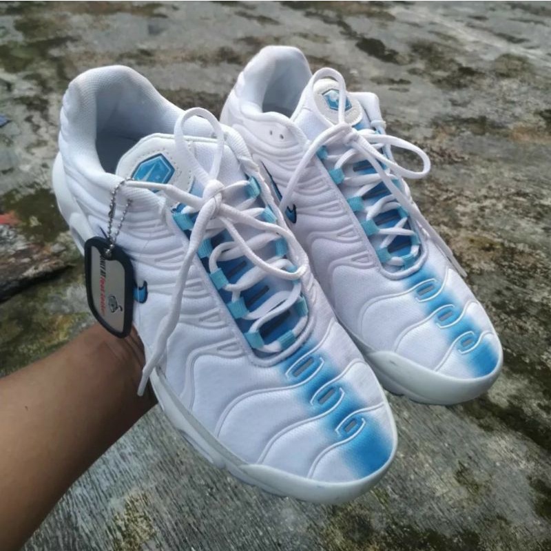 [41] Nike Air Max Plus TN Marseille White Blue Second Original