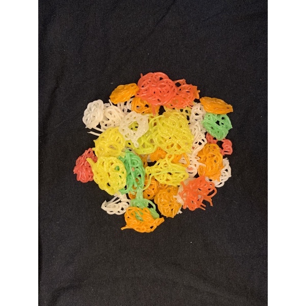 

Kerupuk seblak mawar mini warna