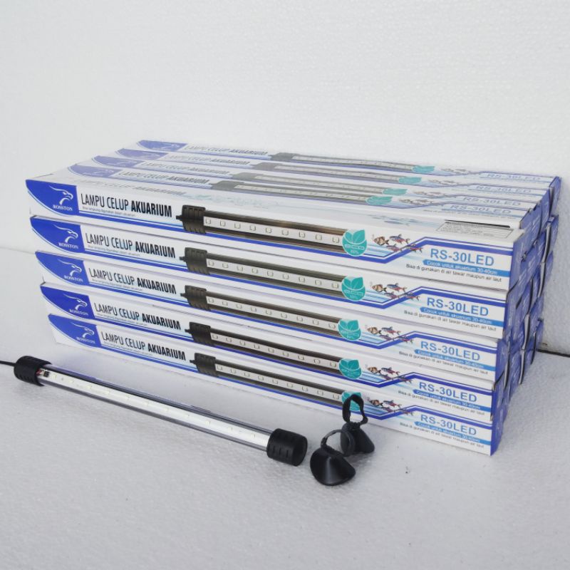 Lampu led aquarium ROSSTON RS-30LED rs 30led Lampu celup akuarium ukuran 30 cm cocok untuk akuarium 
