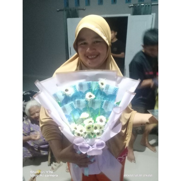 buket bunga dari uwang