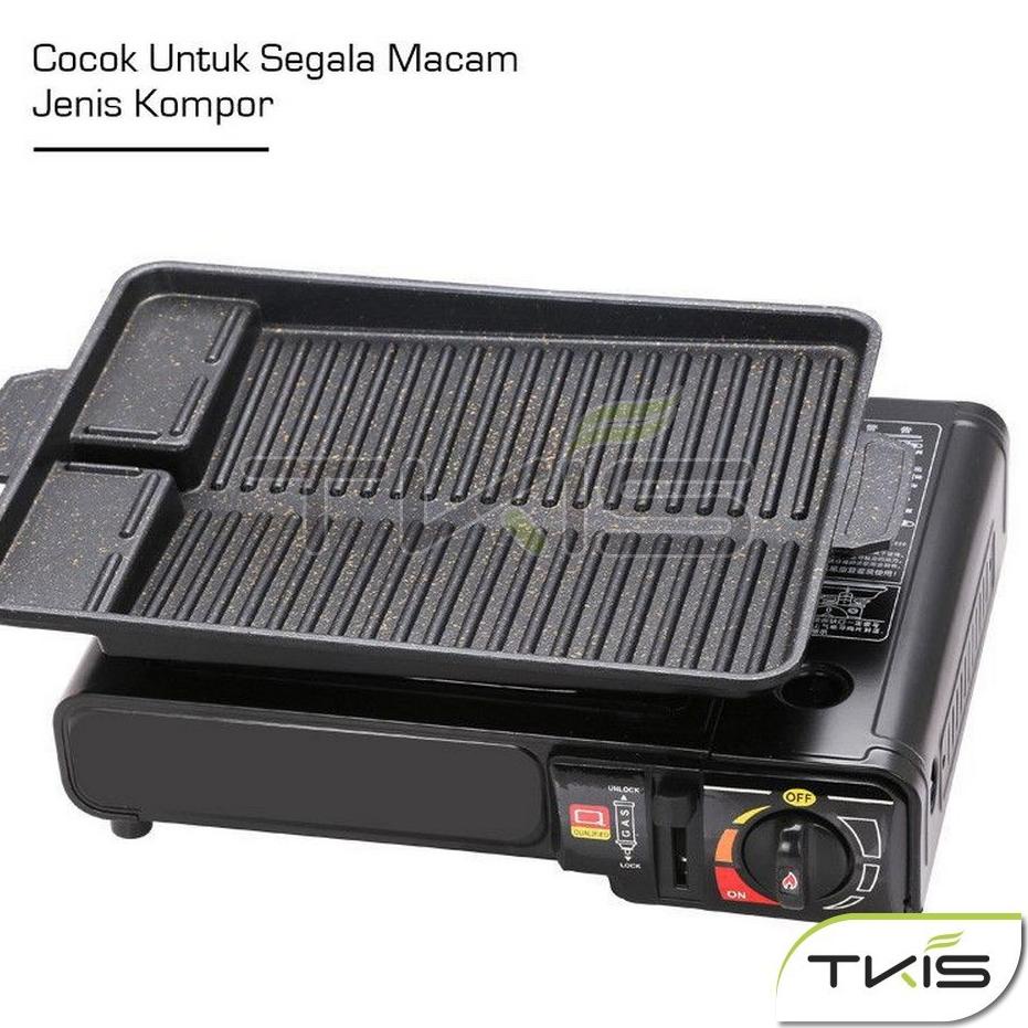 JS Alat Pemanggang Yakiniku Grill Pan Barberque Grill Pan BBQ Non-stick YK DESIGN YK-817 wD Pasti Mu