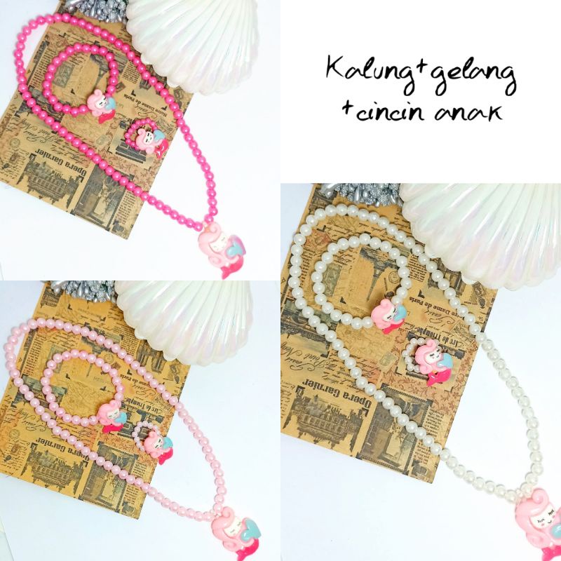 Set kalung dan gelang anak lucu