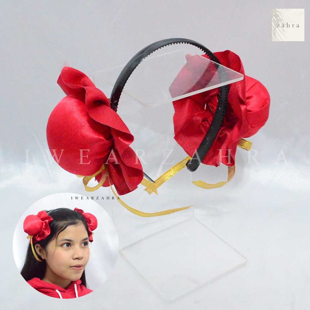 BANDO &amp; JEPIT IMLEK CEPOL - Aksessoris Rambut CNY Chinese New Year Red Cheongsam Hair Accecoris Fashion