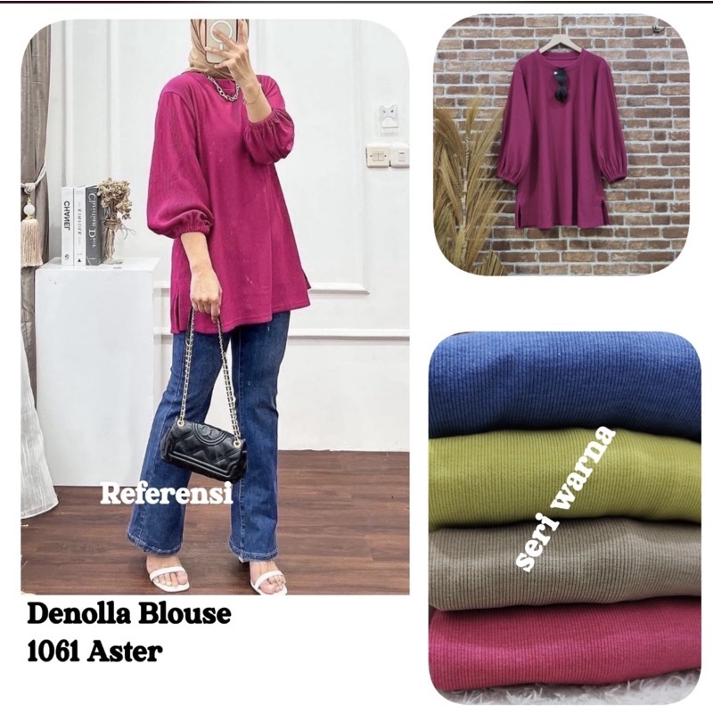 1061 atasan kaos knitted merk clarke atasan bahan aster