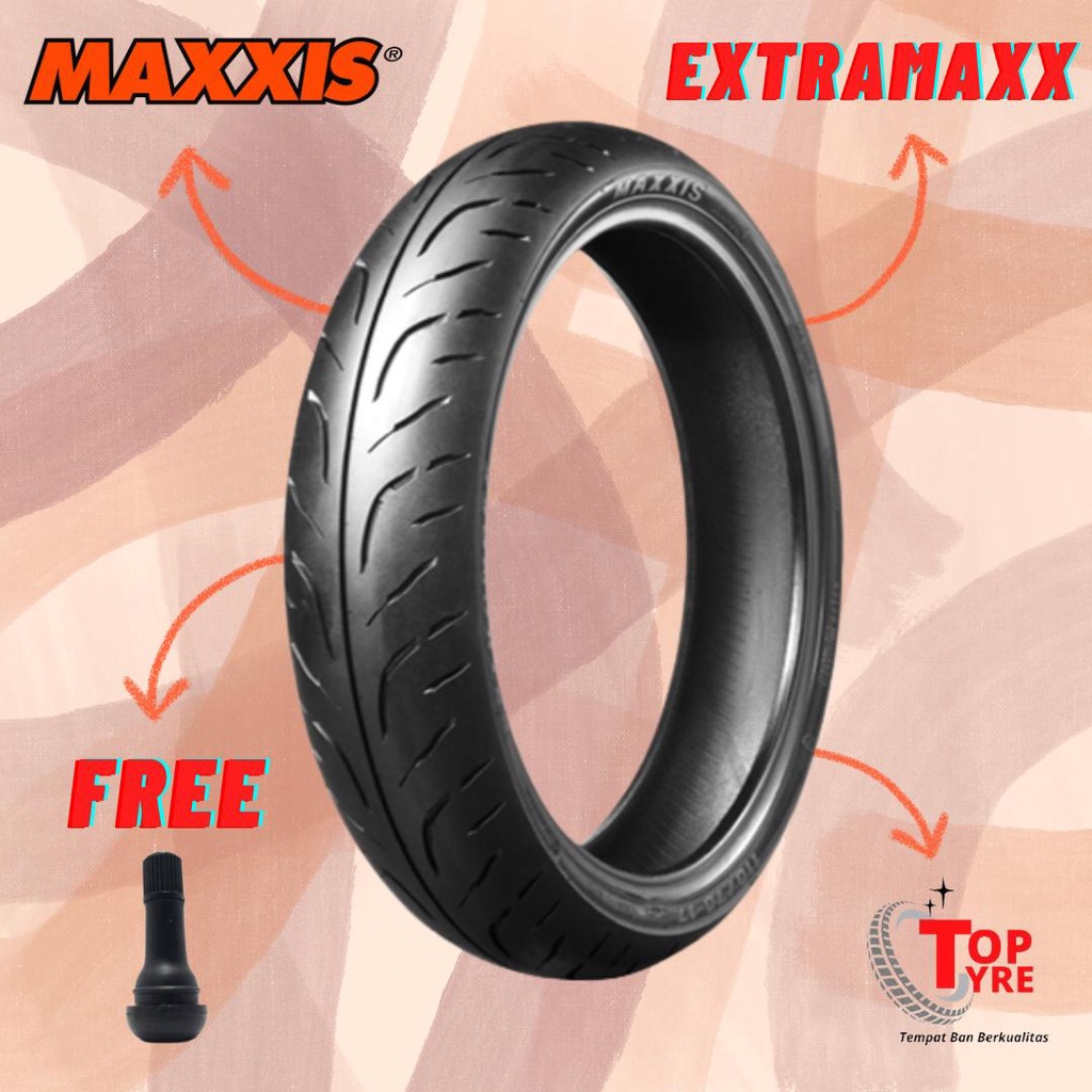 BAN MOTOR RING 17 // MAXXIS EXTRAMAXX M6233W 90/80-17 TUBELESS // BAN MOTOR SATRIA FU, VIXION, SONIC