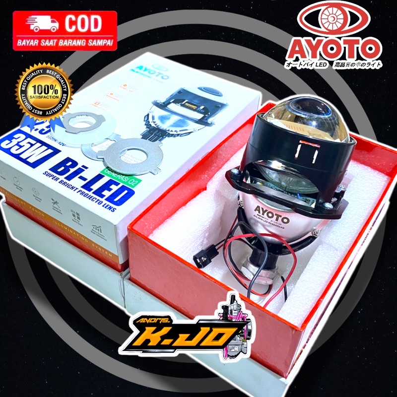 Projie Proji Projector Biled Bi Led sniper Ayoto LASER 2,5 inch 35 W Hi Low beam