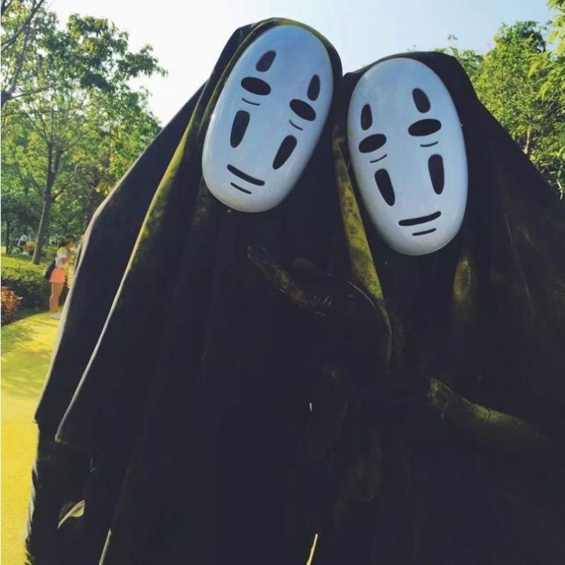 [MikanHiro Store] Spirited Away Kaonashi No Face Costume Halloween ghost festival adult children's clothing faceless male COS Hayao Miyazaki anime Chihiro Chihiro COSplay clothes