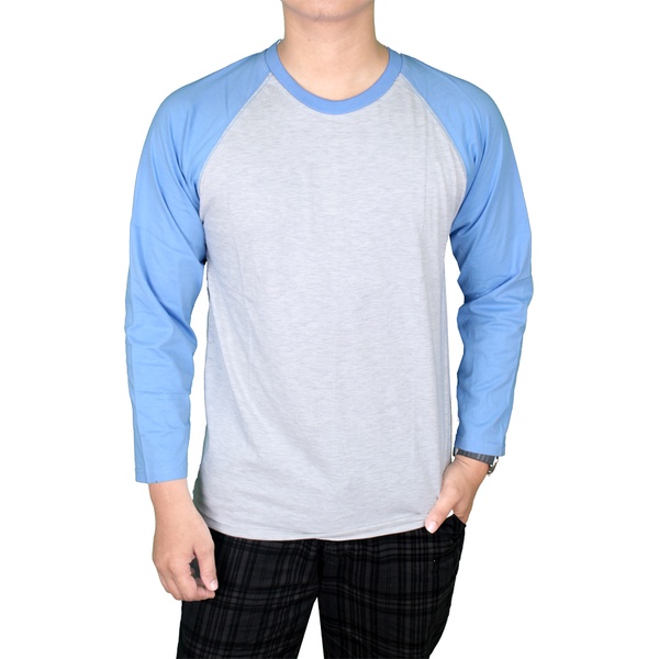 Kaos Abu Hitam Raglan - FBL 10