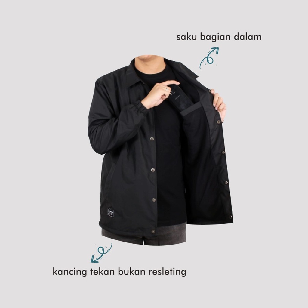 Jaket Coach Demodas Pria dan wanita Demodas Coach Jacket Jaket Olahraga