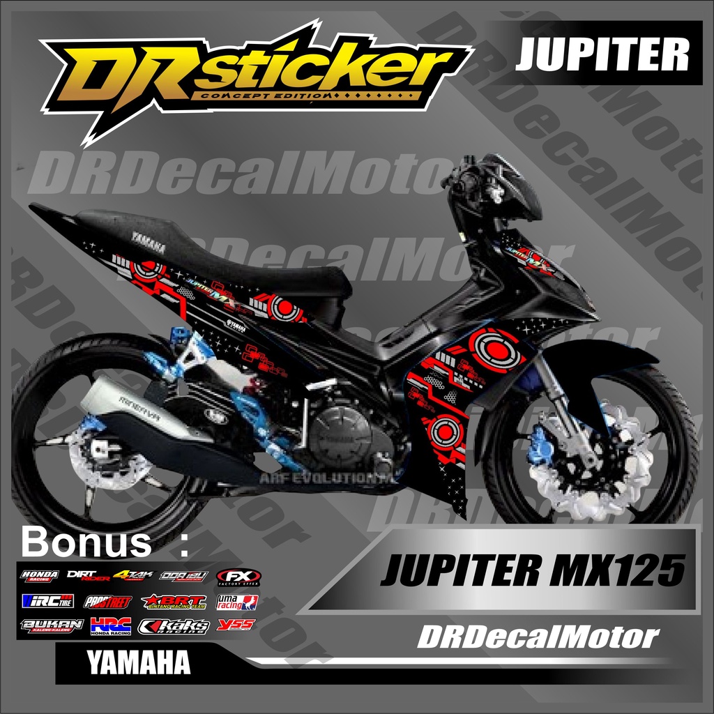 Sticker Decal Jupiter MX Old / Decal Custom Jupiter MX Old Monster Full Body