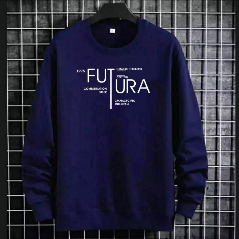 Crewneck Sweater Pria Futura Terbaru-Baju Lengan Panjang Pria Trendy-Sweater Dewasa Fashion