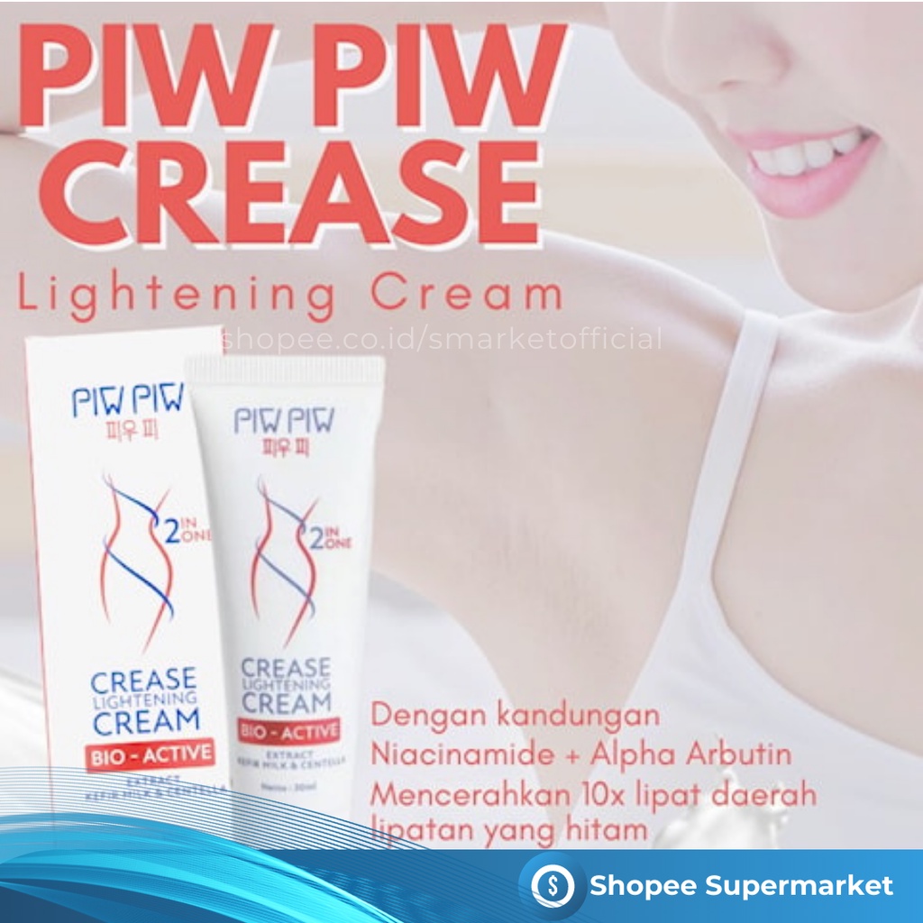 Piw Piw Crease Axillary Cream Lightening Cream - PIWPIW Armpit Pemutih Ketiak, Penghilang Bekas Luka