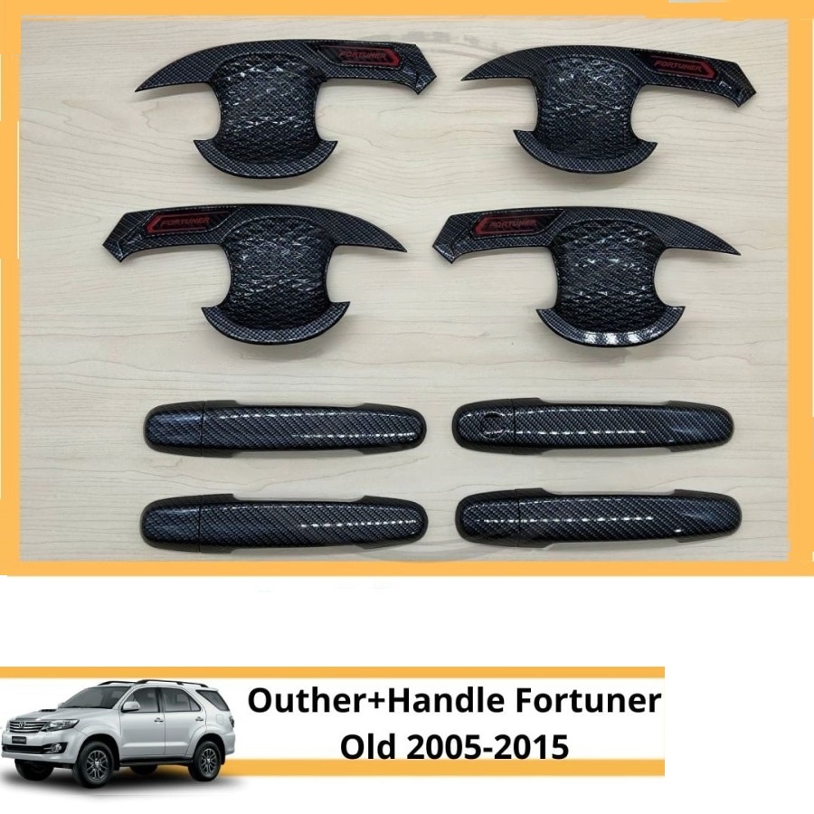 Outer + Handle Mobil Fortuner Karbon 2005-2015