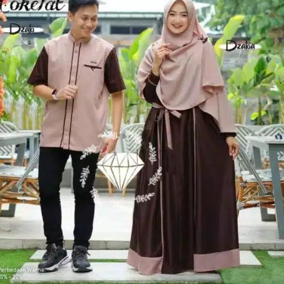GNB.21Ja23l ◦ Gamis Couple zakia / gamis couple pasangan dress kondangan suami istri