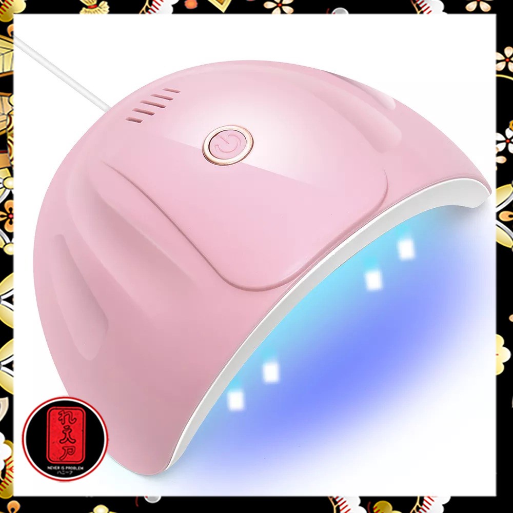 OBIZOL Pengering Kutek UV Lamp Nail Dryer USB Charge 54W - MINI-803 - Pink