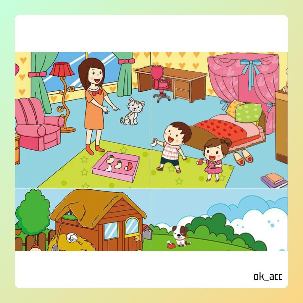 H Buku Tempel Stiker Anak Bermain Sensori Halus