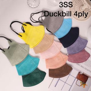 (PAKET 100 PCS ) MASKER DUCKBILL WARNA 3SS 4PLY MIX WARNA