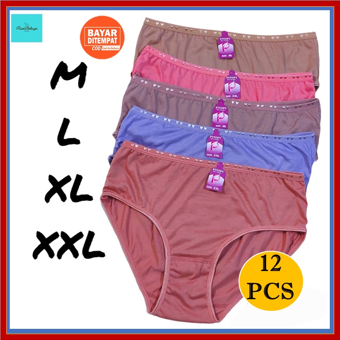 CD Celana Dalam Wanita XXL XL L Jumbo Size CD Wanita Lusinan