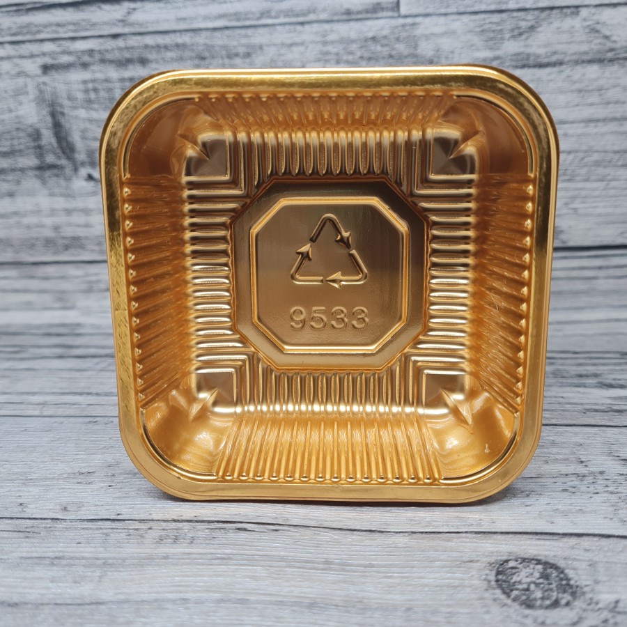tray mika mooncake 9.5cm - 9533 / tatakan kue bulan 150gr / alas pudding