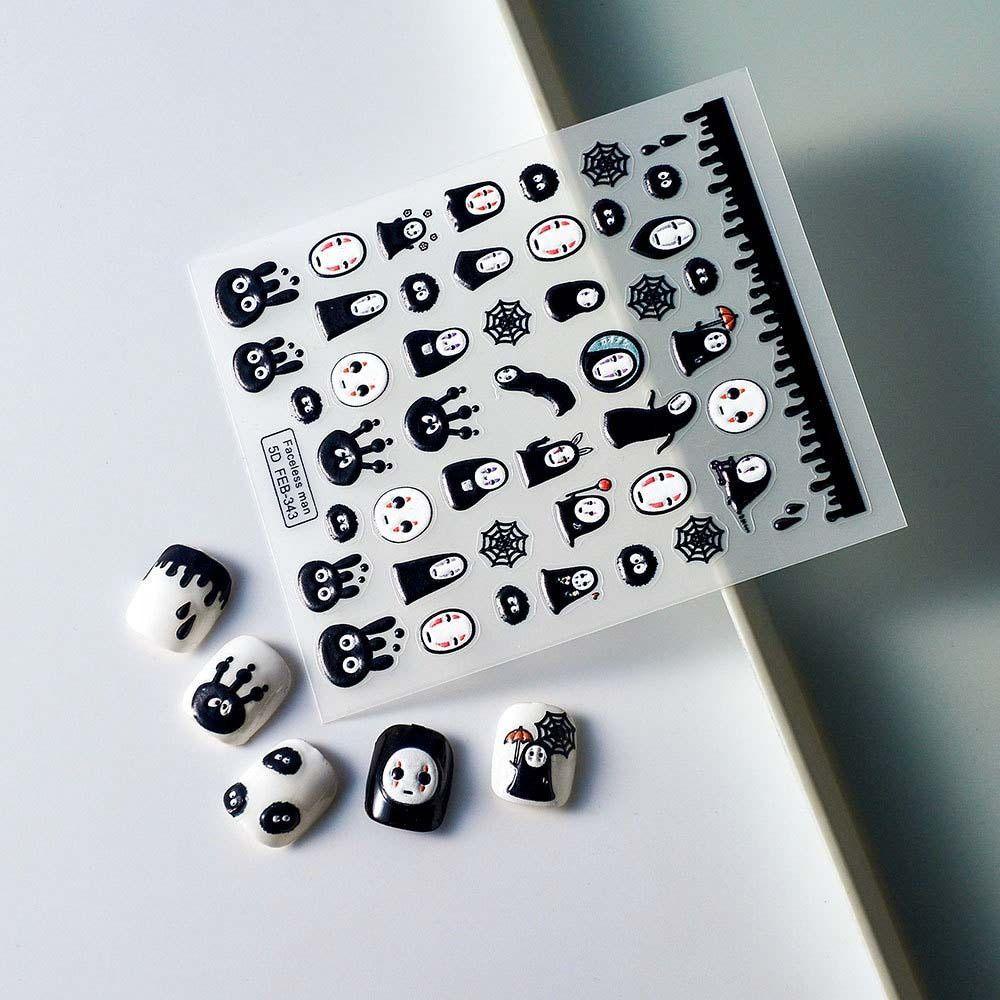 Needway   Kartun Stiker Kuku Fashion Perekat Diri Kuromi Melody Manicure Aksesoris Nail Art Dekorasi
