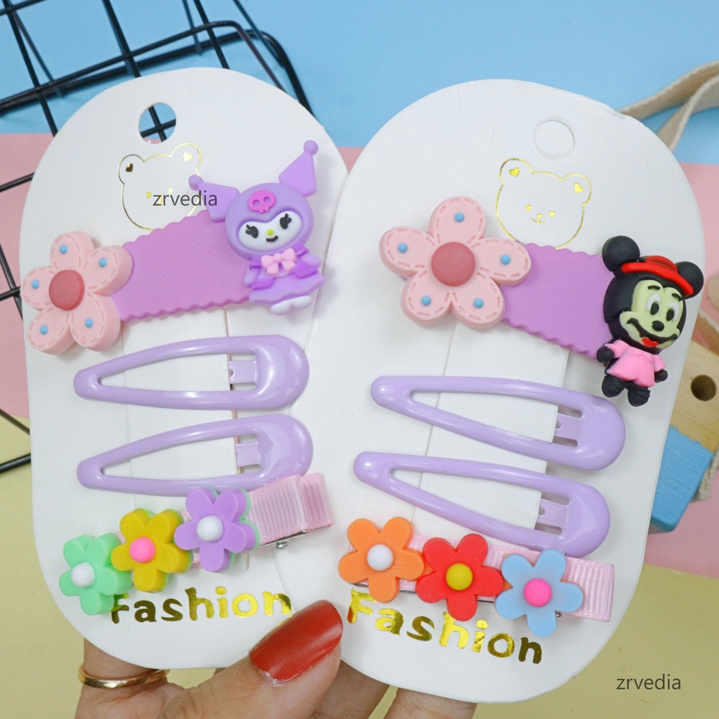 (ISI 4 PCS) Jepit Bite Anak Perempuan / Aksesoris Premium Hair Pin Jepitan Korea Balita  Gaya Korean Anak Cewek Kiosbalitaaprillia