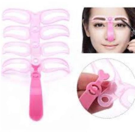 * NCC * Cetakan Alis Korea Eyebrow Template Korean Aksesoris Make Up - Set Isi 8 Pcs