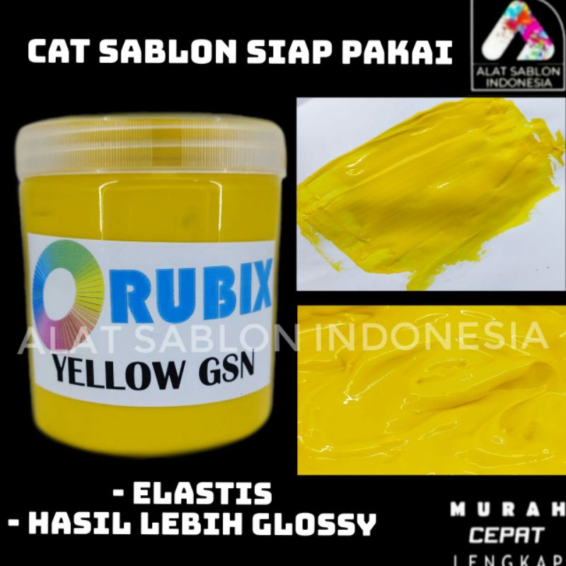 

CAT SABLON PASTA GL RUBBER WATER BASED CAT AKRILIK YELLOW GSN 500GR