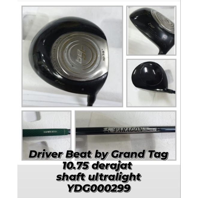 Stik golf  driver Beat by Grand Tag 10.75 derajat shaft ultralightBekas