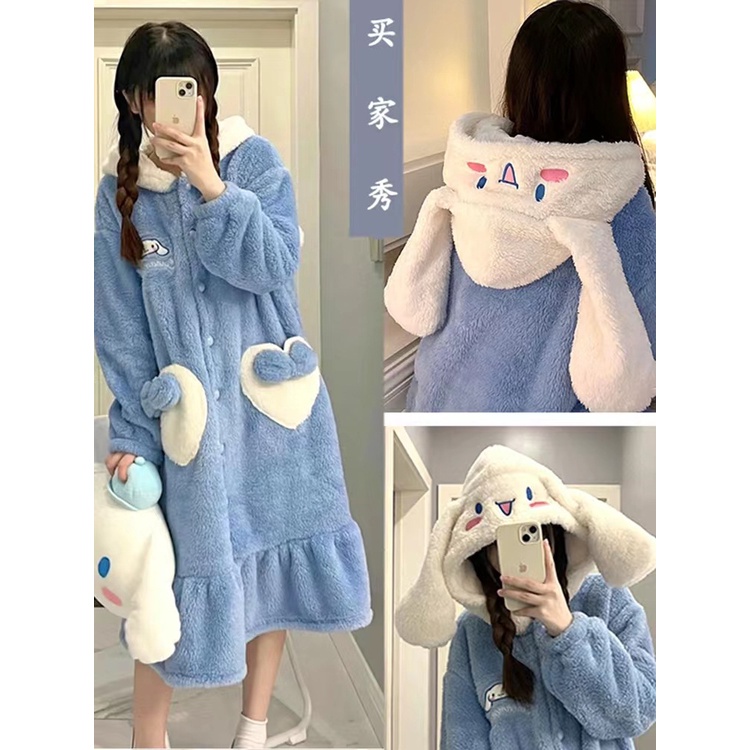 BAJU KOSTUM ONESIE PIYAMA SANRIO MELODY CINNAMOROLL LOTSO KUROMI HELLO KITTY YUKATA MODEL DRESS GAUN ROK KIGURUMI COSPLAY PESTA IMPOR LUCU
