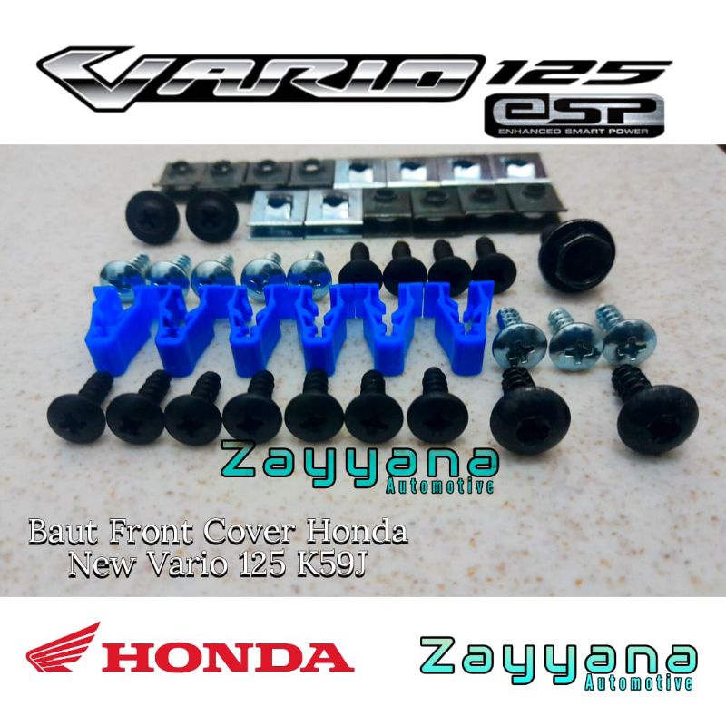 Baut Full Set Cover Body Tameng Depan Honda New All New Vario125 Original