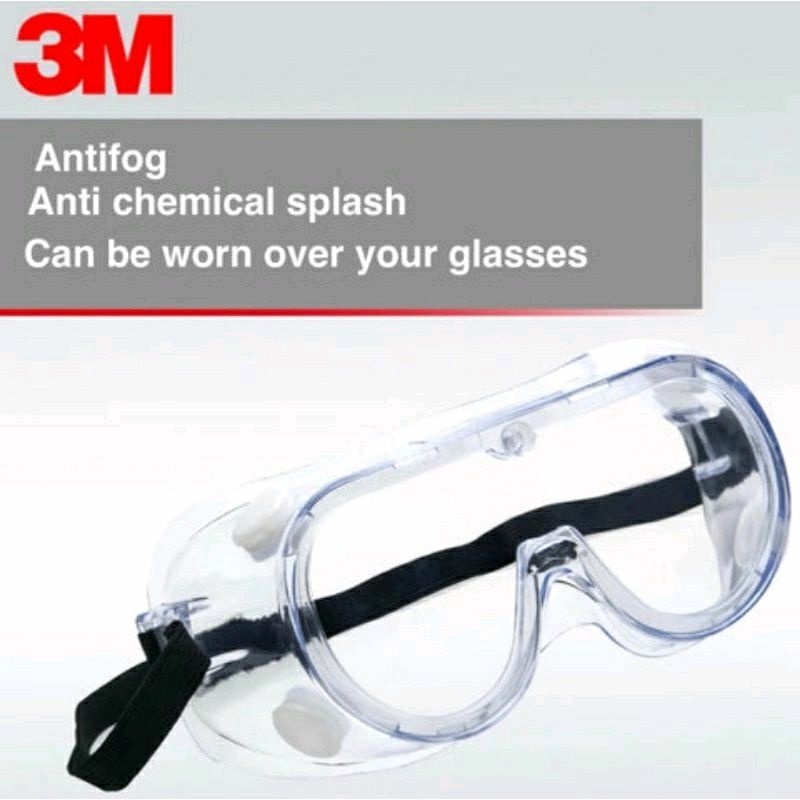 3M 1621 AF Antifog Kacamata Goggles Safety 1621AF