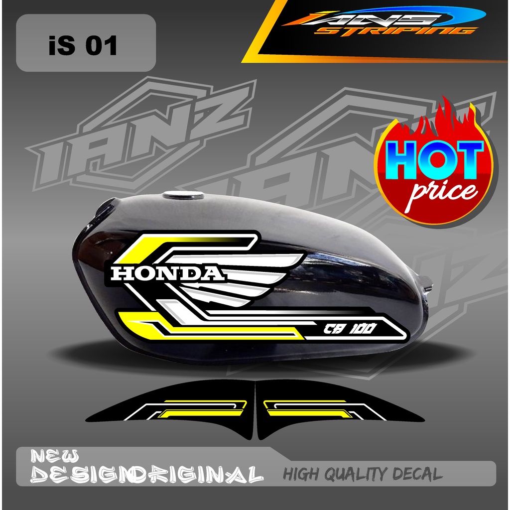 STRIPING CB 100 STANDART / STIKER CB 100 CUSTOM HOLOGRAM DAN NON HOLOGRAM IS01