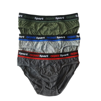 3 PCS CELANA DALAM PRIA | CELANA DALAM AGRE CD. 2311B | CELANA DALAM MEN'S BRIEF