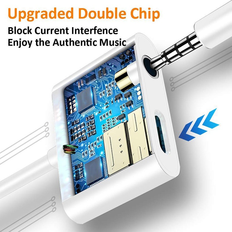 Type-c to aux 3.5mm female with pd usb-c adapter NB 2in1 charge microphone audii for earphone headset