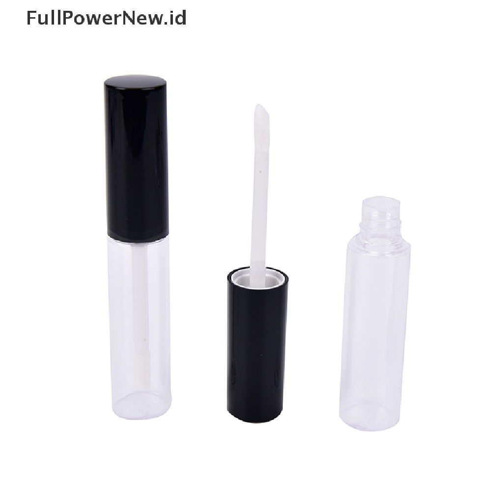 Power 1Pc 8ml Desain Hitam Kosong Tabung Bibir Lip Balm Botol Wadah ID