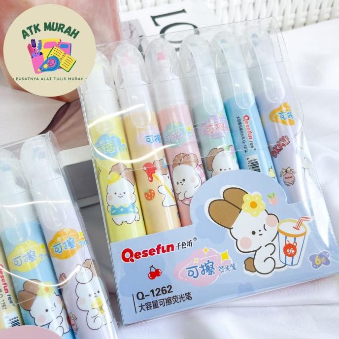 

Highlighter eraseable bisa di hapus gambar kelinci alat tulis kantor k