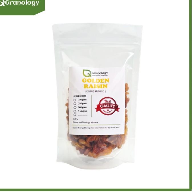 

Pasti Murah ・ Golden Raisin / Kismis Kuning Kering (250 Gram) by Granology ☿