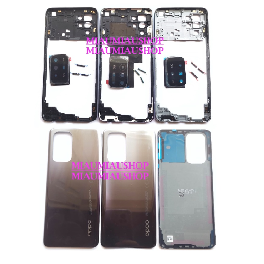 BACK CASING TULANG BEZEL + TUTUPAN BATERAI OPPO A95 5G TUTUPAN BATERAI