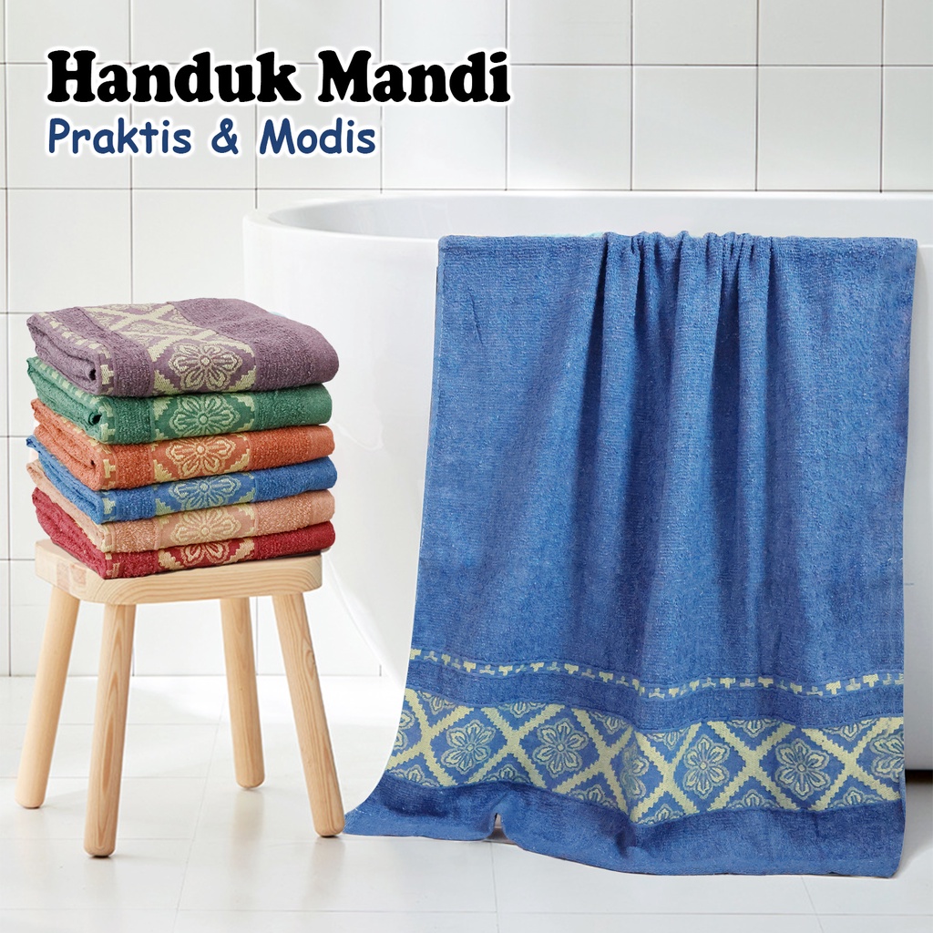 Handuk Mandi Katun Premium Lembut Tebal Jumbo Ukuran 70x140cm Dewasa Pria Wanita Terbaru  Perlengkapan Mandi Import - H105